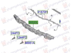 FRONT BUMPER ABSORBER 2024- (O)