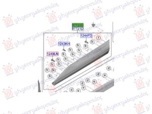 FRONT DOOR SIDE MOULDING (O)