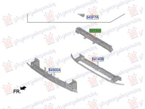 FRONT BUMPER REINFORCEMENT UPPER (O)