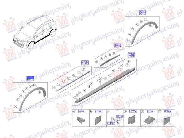 FRONT FENDER FLARE (O)