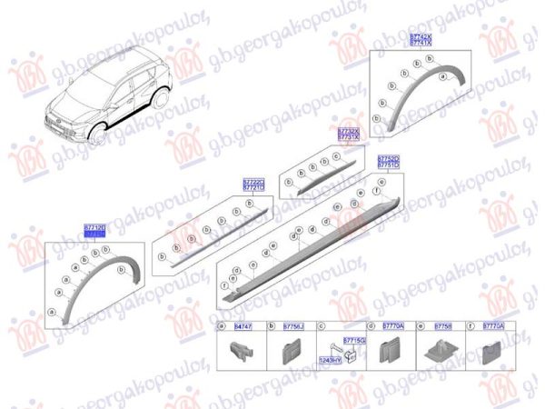 FRONT FENDER FLARE (O)