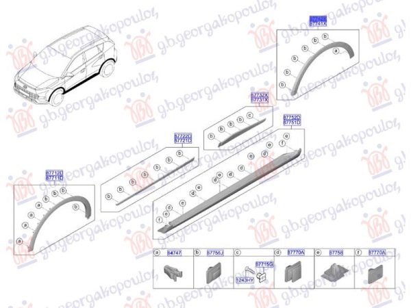 REAR FENDER FLARE (O)