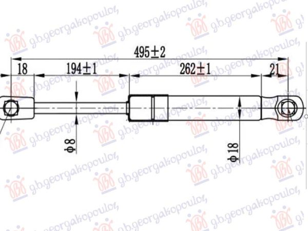 AMORTIZER HAUBE (495L-150N)