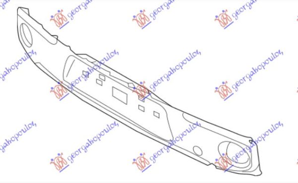 REAR BUMPER MOULDING (O)