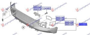 REAR BUMPER (W/2 PDC) (O)
