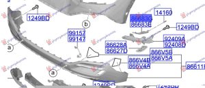 REAR BUMPER BRACKET LOWER PLASTIC (GT/GT-LINE) (O)