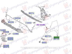 FRONT BUMPER SIDE BRACKET PLASTIC (O)