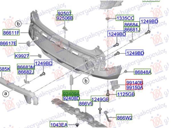 REAR BUMPER REFLECTOR (O)