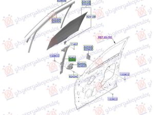 FRONT WINDOW REGULATOR ELECTRICAL (W/O MOTOR) (O)