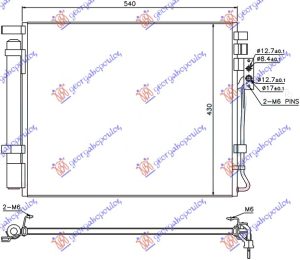 HLADNJAK KLIME 2.0/2.2 CRDI (505x425x16)