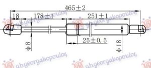 AMORTIZER HAUBE (465L-285N)
