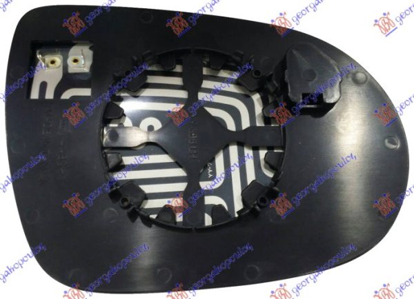 STAKLO RETROVIZORA SA GREJACEM (KONVEKSNO) LEVO