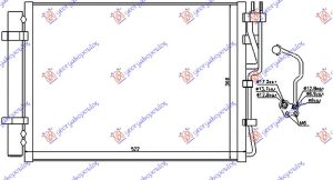HLADNJAK KLIME 1.4/1.6 CRDi (485x367)