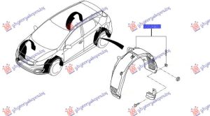 REAR INNER FENDER (O)