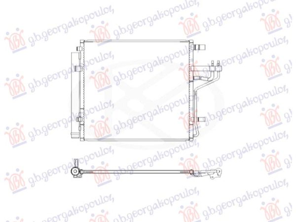 CONDENSER 1.0-1.2 PETROL(TUBE 12.7/17) (447x398x12) (KOYO)