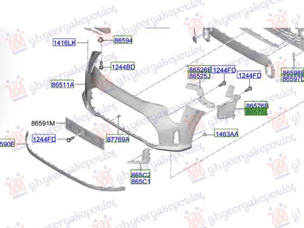 FRONT BUMPER AIRDUCT (O)