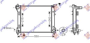 HLADNJAK MOTORA 0.9i 8V 1.3 DIZEL (48x39.2x26)
