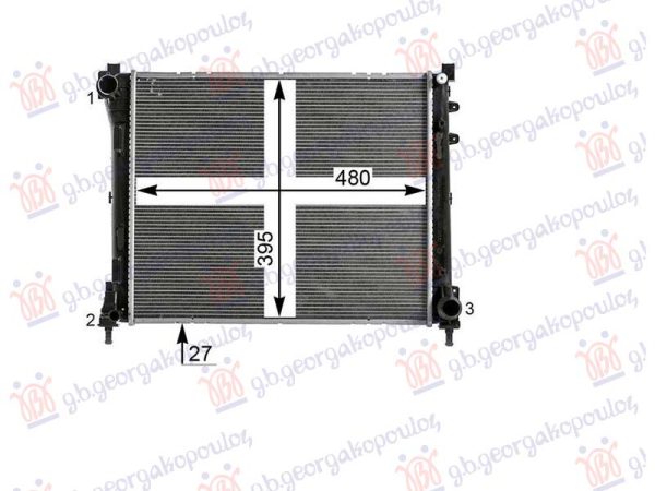 HLADNJAK MOTORA 0.9 BENZIN - 1.3 DIZEL (480x392x34) (MARELLI)