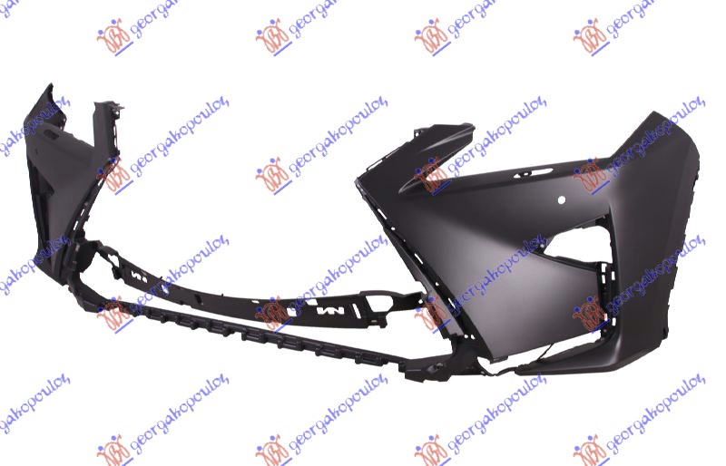FRONT BUMPER PRIMED (W/2 PDC & WASHER HOLES)