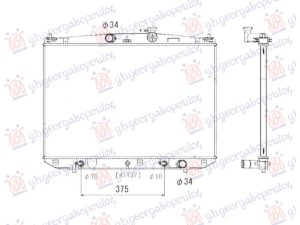RADIATOR 3.5 350/450H PETROL/HYBRID (500x760x27) (NISSENS)