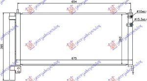 HLADNJAK KLIME 1.8i 16V HIBRID (640x29x16)