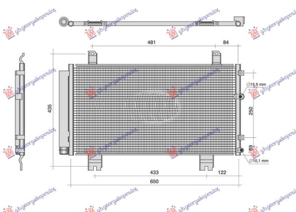 CONDENSER ALL MODELS PETROL (640x340x16) (KOYO)
