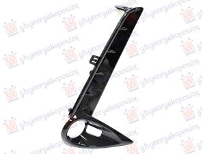 FRONT BUMPER GRILLE (W/FOG LAMP HOLE) (GLOSS BLACK)