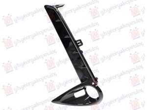 FRONT BUMPER GRILLE (W/FOG LAMP HOLE) (GLOSS BLACK)
