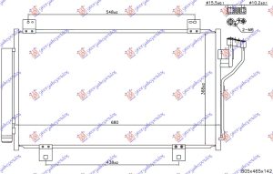 HLADNJAK KLIME ZA SVE MODELE BENZIN (PETROLR134) (658x368x16)