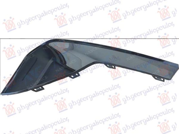 FRONT BUMPER MOULDING (PAINTED BLACK)