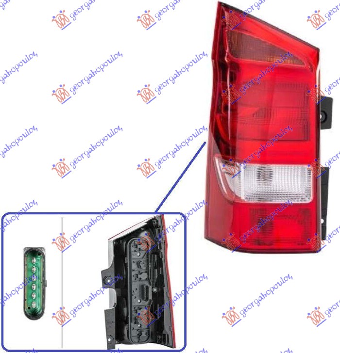 STOP LAMPA (2 GEPEK VRATA) (HELLA) LEVO