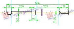 AMORTIZER HAUBE (588L-300N)
