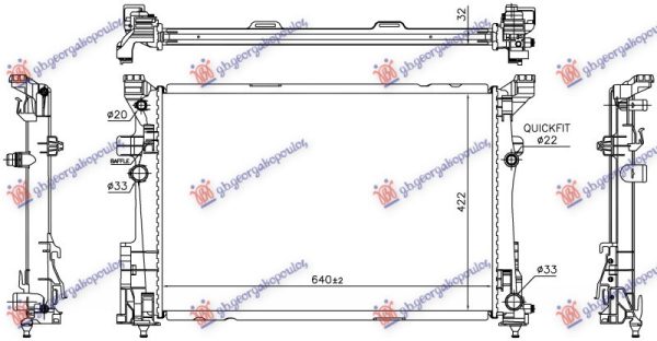 RADIATOR 2.0 PETROL AUTOMATIC (640x422) (KOYO)