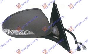 RETROVIZOR ELEKTRICNI SA GREJACEM (ELEKTRO-SKLOPIV) -2009 (11 PIN) (ASFERICNO STAKLO) DESNO