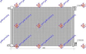 HLADNJAK KLIME 2.0/3.0 BENZIN - HIBRID - 2.0/2.9 DIZEL (645x449x12)