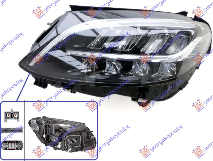 HEAD LAMP MULTIBEAM LED (W/O LOGO) (HELLA)