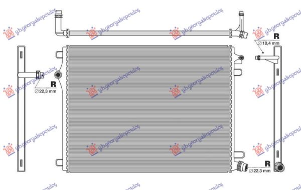 HLADNJAK MOTORA DODATNI 1.5/2.0 BENZIN/HIBRID - 2.0 DIZEL/HIBRID (634x470)
