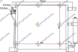 HLADNJAK KLIME 1.6 DIC TURBO BENZIN (485x400x16)