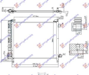 HLADNJAK KLIME 1.2i 12V (HR12DE) (510x390) 75KS