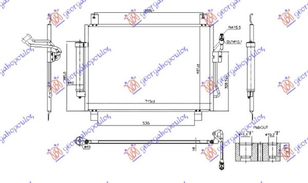 HLADNJAK KLIME 2.5 HIBRID - 3.5 BENZIN (715x461) (KOYO)