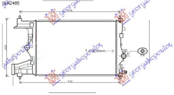 HLADNJAK MOTORA 1.4/1.6 TURBO BENZIN (MAN) (58x39.5) (KOYO)