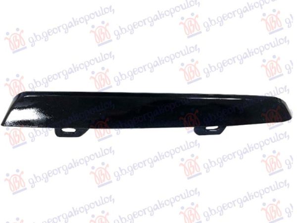 FRONT BUMPER GRILLE MOULDING PAINTED BLACK