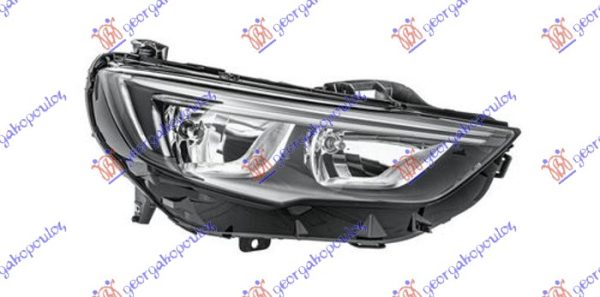 FAR ELEKTRICNI CRNI (H7/H7) SA LED DNEVNIM SVETLOM (HELLA) DESNO