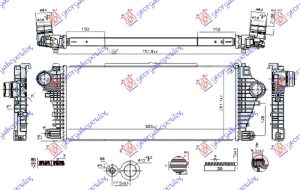 HLADNJAK INTERKULERA 1.6-2.0 CDTi DIZEL (665x285x32)