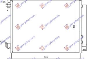 HLADNJAK KLIME BENZIN/DIZEL (510x39.7x12) 2012- (VALEO TIP)