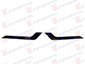 REAR BUMPER MOULDING (GLOSSY BLACK) (SET 2 PCS)