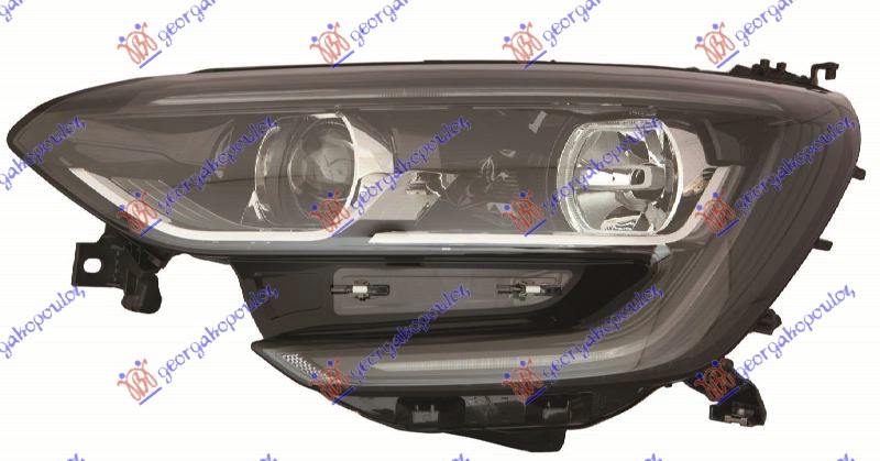 FAR ELEKTRICNI (H7/H7) CRNI (SA LED DNEVNIM SVETLOM) (DEPO) LEVO