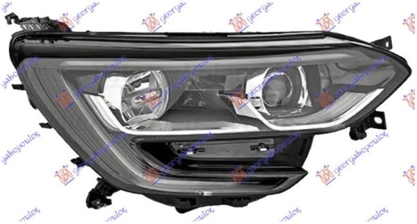 FAR ELEKTRICNI CRNI (H7/H7) SA LED DNEVNIM SVETLOM (TYC) DESNO