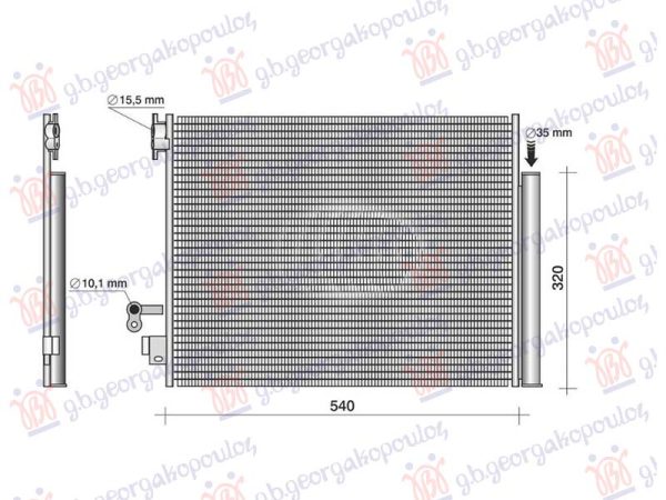 HLADNJAK KLIME 1.3 BENZIN - 1.5 DIZEL (503x393)