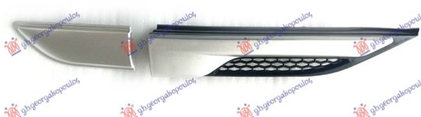 FRONT FENDER/DOOR MOULDING SILVER/BLACK (SET)